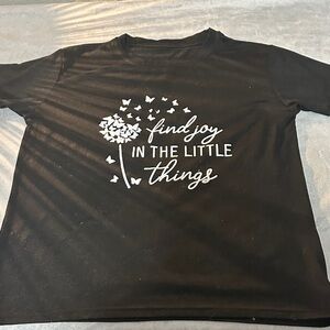 Black Women’s Shirt with Inspirational Print 🪷 30